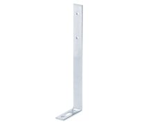 Gardinenwinkel mit Langloch, verzinkt - 55x180x17