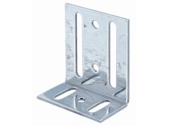 Verstellwinkel mit Langloch, Edelstahl - 75x65x35