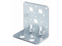 Schwerlast Winkelverbinder mit Sicke, verzinkt - 90x50x80