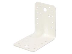 Schwerlast Winkelverbinder mit Sicke, weiß - 90x90x65