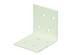 Winkelverbinder,verzinkt ,weiß,40x40x40