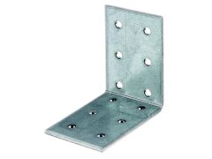 15 Stück Lochplattenwinkel - verzinkt -  60 x 60 x 40