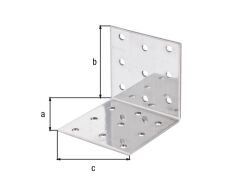 20 Stück Lochplattenwinkel - verzinkt -  40 x 40 x 60