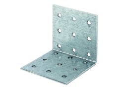 15 Stück Lochplattenwinkel - verzinkt -  60 x 60 x 60