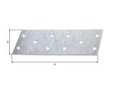 Lochplatte,verzinkt ,300x120x2