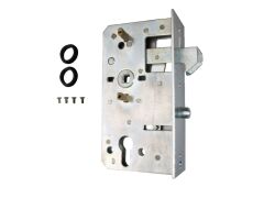 Ersatzschloss, Dornmaß 60, verzinkt , Schlosskasten 60, Stulpbreite 33