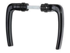 Türdrücker, 1Paar, ALU, schwarz