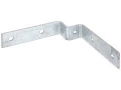 Ecklasche für Universalpfosten, feuerverzinkt
