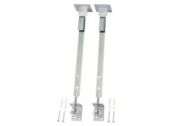 2 Stück Gitterrostsicherung, verzinkt 20x2,8/370