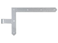 Tor-Winkelband für Rahmentore, spitz, oben, feuerverzinkt 250x400