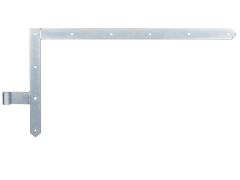 Tor-Winkelband, spitz, oben, galvanisch verzinkt dickschichtpassiviert ,400x800