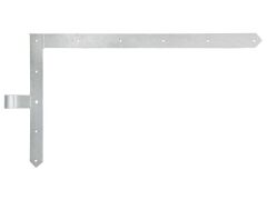 Tor-Winkelband für Garagentore, spitz, oben, feuerverzinkt 600x1000