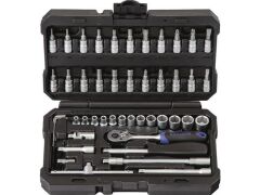 1/4" proficraft-Steckschlüsselkoffer, mit 45 Werkzeugen - 72 Zahn
