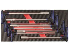 T-Griff Sechskant Steckschlüssel- Schraubendreher Einlage 8-tlg.