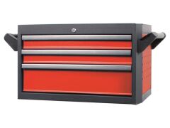 Werkstattwagenaufsatz für Werkstattwagen GALAXY mit 3 Schubfächern Rot/Anthrazi