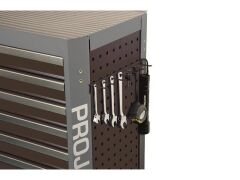 Zubehör Werkstattwagen GALAXY Hakenleiste für 7 Teile Schwarz