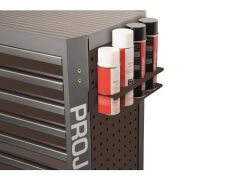 Zubehör Werkstattwagen GALAXY Dosenhalter für 4 Dosen Schwarz