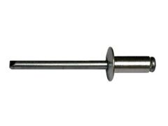 500 x Standard Blindniet Alu/Stahl Flachkopf 4,0x30 - Klemmbereich: 21,0-25,0mm