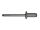 500 x Standard Blindniet Alu/Stahl Flachkopf 4,8x06 - Klemmbereich: 1,5-2,5mm