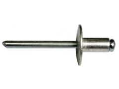 500 x Standard Blindniet Alu/Stahl Großkopf 3,2x12x9,5 - Klemmbereich: 7,0-9,0mm