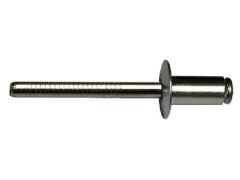 Auslaufartikel - 500 x Standard Blindniet Alu/ A2 Flachkopf 3,2x16 - Klemmbereich: 9,0-13,0mm