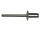 500 x Standard Blindniet Alu/ A2 Flachkopf 5,0x16 - Klemmbereich: 8,0-12,0mm