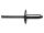 500 x Standard Blindniet Stahl/Stahl Großkopf 3,2x12x9,5 - Klemmbereich: 6,5-8,0mm