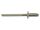 500 x Standard Blindniet Edelstahl A2/A2 Flachkopf 4,0x08 - Klemmbereich: 2,5-4,5mm