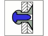 250 x Standard Blindniet Edelstahl A2/A2 Senkkopf 4,8x25 - Klemmbereich: 15,0-20,0mm