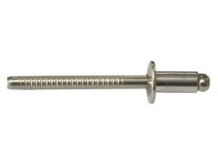 250 x Standard Blindniet Edelstahl A4/A4 Flachkopf 4,8x20 - Klemmbereich: 13,0-16,0mm