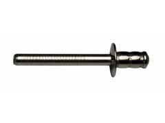 500 x Multigrip Nieten Edelstahl A2/A2 Flachkopf 4,8x10 - Klemmbereich: 1,5-5,0mm