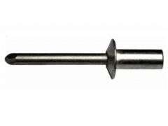 500 x Dicht-/Becherniet Alu/Alu Flachkopf 4,0x15 - Klemmbereich: 8,5-10,5mm