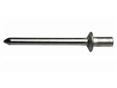 500 x Dicht-/Becherniet Alu/ A2 Flachkopf 4,8x16 - Klemmbereich: 9,0-11,0mm