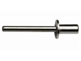 500 x Dicht-/Becherniet Edelstahl A2/A1 Flachkopf 4,8x16...
