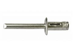 250 x Presslaschen-Blindniet Alu/Alu Flachkopf 4,8x20,5 - Klemmbereich: 3,0-9,0mm