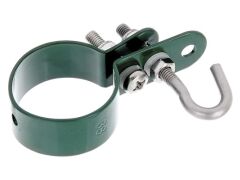 Schelle für Geflechtspannstäbe, RAL6005 Grün - 42mm