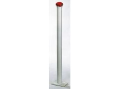 Absperrpfosten Standard, verzinkt Weiß, zA, 60/1000