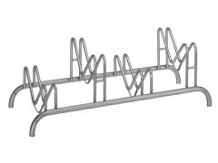 Mehrfach-Fahrradständer Form M, 1150x515, 4 Einstellplätze doppelseitig
