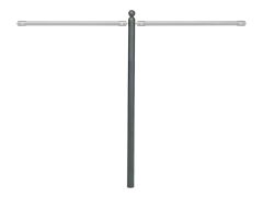 ZwischenpfostenBella, für 1Querrohr, anthr,