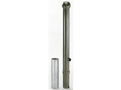 Absperrpfosten Rustikal, DK, anthr, hnb, 89/1000