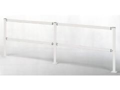 Absperrgittersystem Querrohr, Weiß - 1871mm