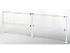 Absperrgittersystem Querrohr, Weiß - 2371mm