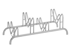 Mehrfach-Fahrradständer Form M, 1450x515, 5 Einstellplätze doppelseitig