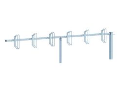 Fahrradständer Hagen, Anbauelement zum Einbetonieren, 6 EP/90° einseitig