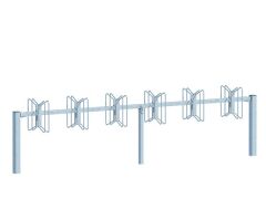 Fahrradständer Hagen, Grundelement zum Einbetonieren, 12 EP/90° doppelseitig