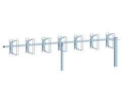 Fahrradständer Hagen, Anbauelement zum Einbetonieren, 14 EP/45° doppelseitig