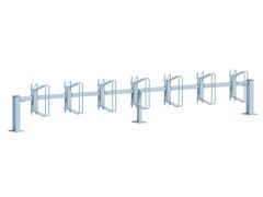 Fahrradständer Hagen, Grundelement zum Aufschrauben, 14 EP/45° doppelseitig