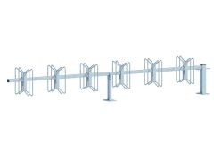Fahrradständer Hagen, Anbauelement zum Aufschrauben, 12 EP/90° doppelseitig