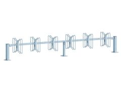 Fahrradständer Hagen, Grundelement zum Aufschrauben, 12 EP/90° doppelseitig