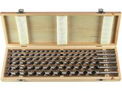 S Holz Schlangenbohrer 460 mm in Holzkassette - CV Stahl - 6tlg